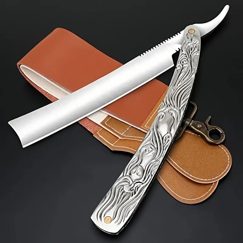 Straight Razor Safety - Professional Barber Straight Edge Razor for