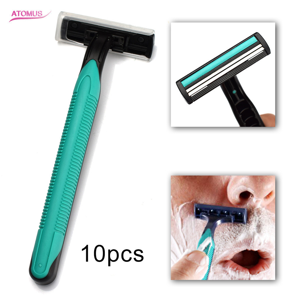 Straight Razor Safety - 10pcs Men's Handle Shaving Safety Travel