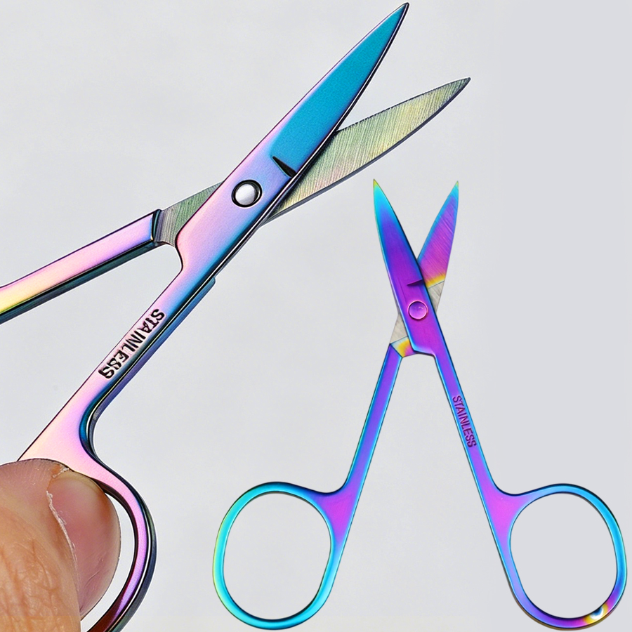 Men'S Grooming Eyebrow Trimming - Facial Hair Small Grooming Scissors For