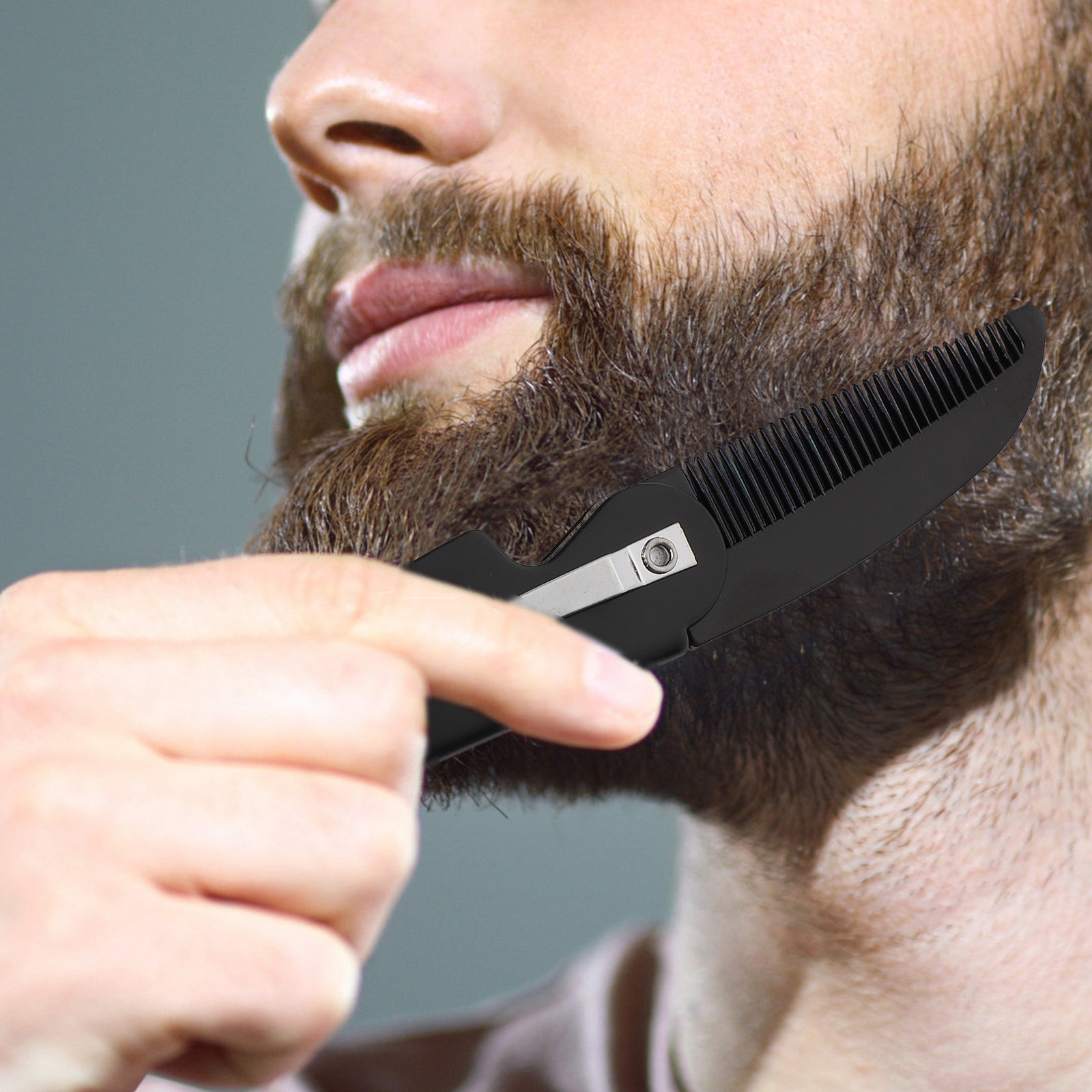 4Pcs Folding Beard Comb for Me - Men'S Grooming And Style 评论和价格