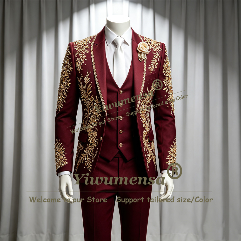 Luxury Crystals Beadwork Suit  - Mens Grooming Kit Luxury 评论和价格