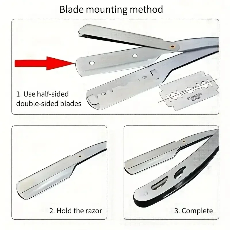 Hair Removal Knife Men Shaves  - Straight Razor Safety 评论和价格