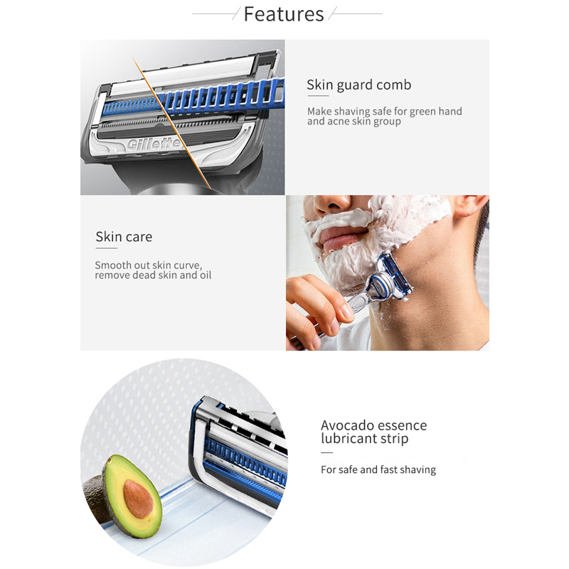 Gillette Skinguard Beard Shavi - Straight Razor Safety 评论和价格