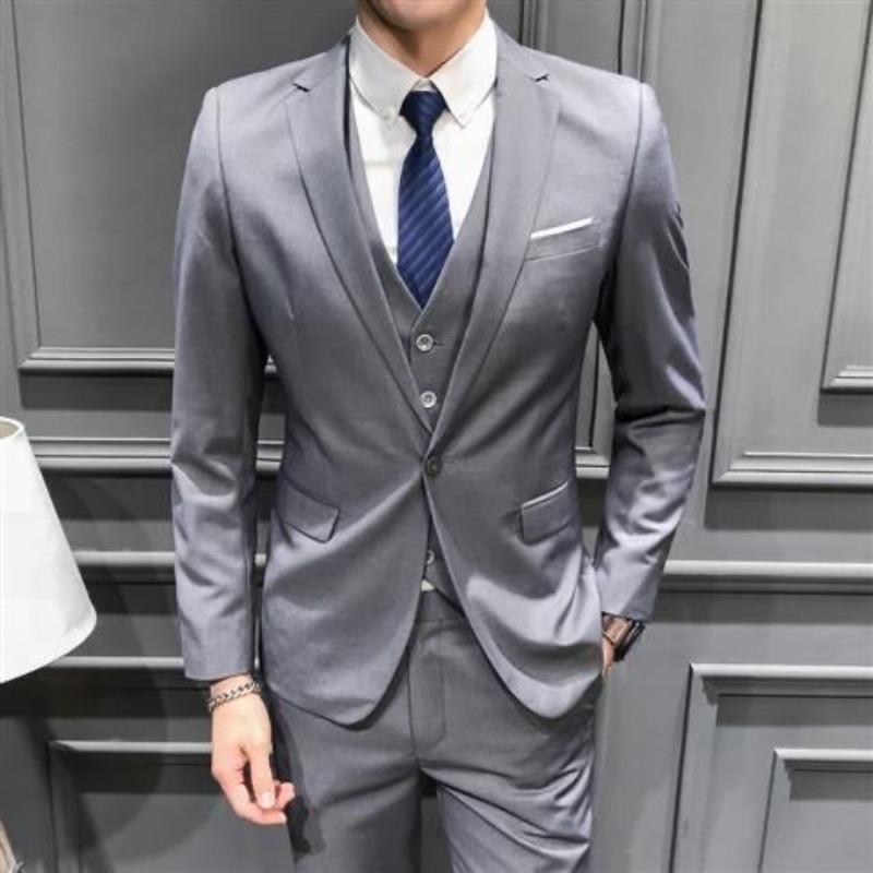 Men Suit 3 Piece Set Slim Fit  - Men'S Grooming And Style 评论和价格