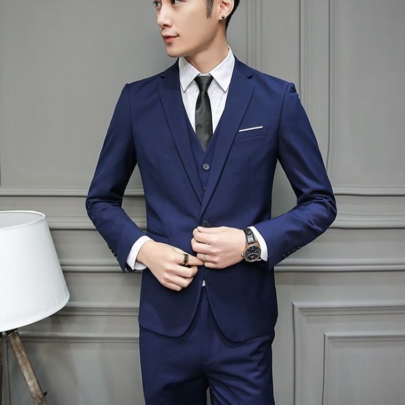 Men Suit 3 Piece Set Slim Fit  - Men'S Grooming And Style 评论和价格