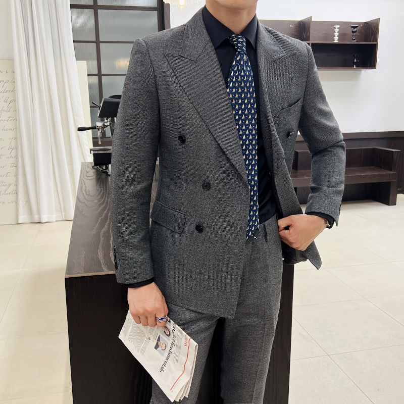 Men Vintage Luxury Double Brea - Mens Grooming Kit Luxury 评论和价格