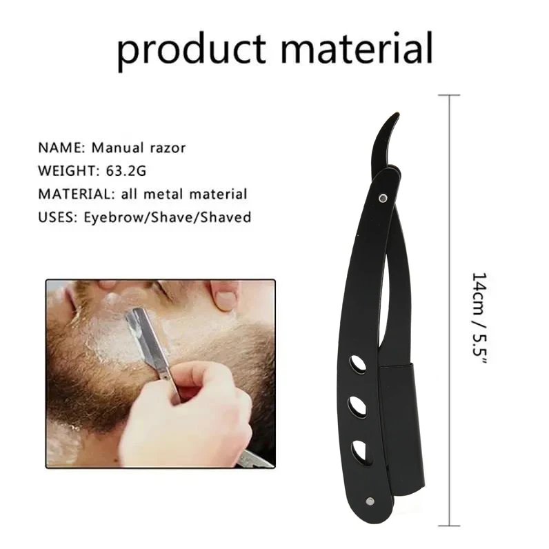 Men Straight Razor Edge Stainl - Straight Razor Safety 评论和价格