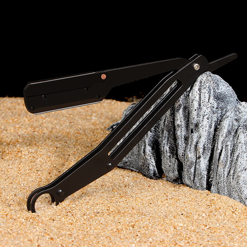 1Pc Men's Folding Barber Razor - Straight Razor Safety 评论和价格