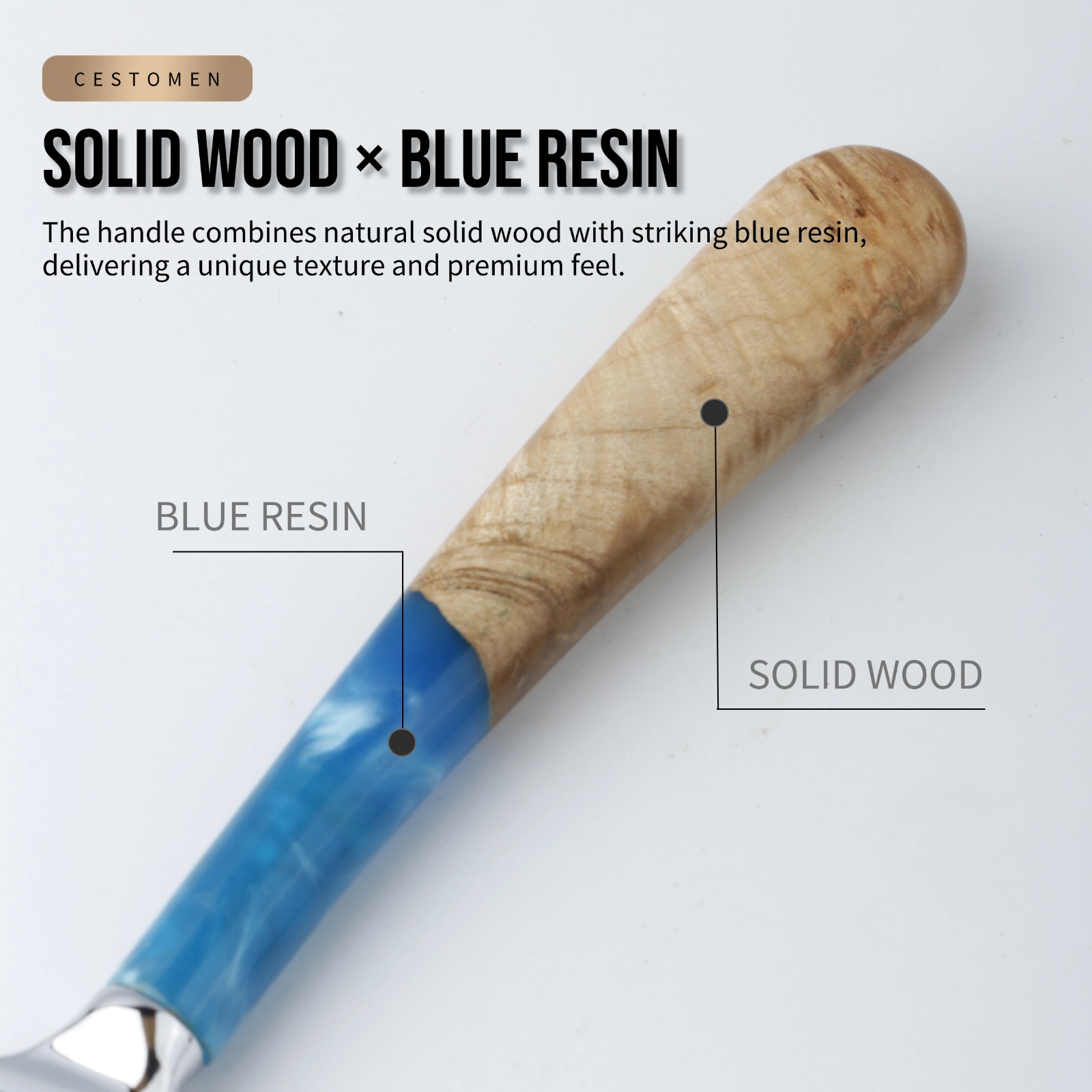 1Pcs Pro Resin Wood Handle Bar - Straight Razor Safety 评论和价格