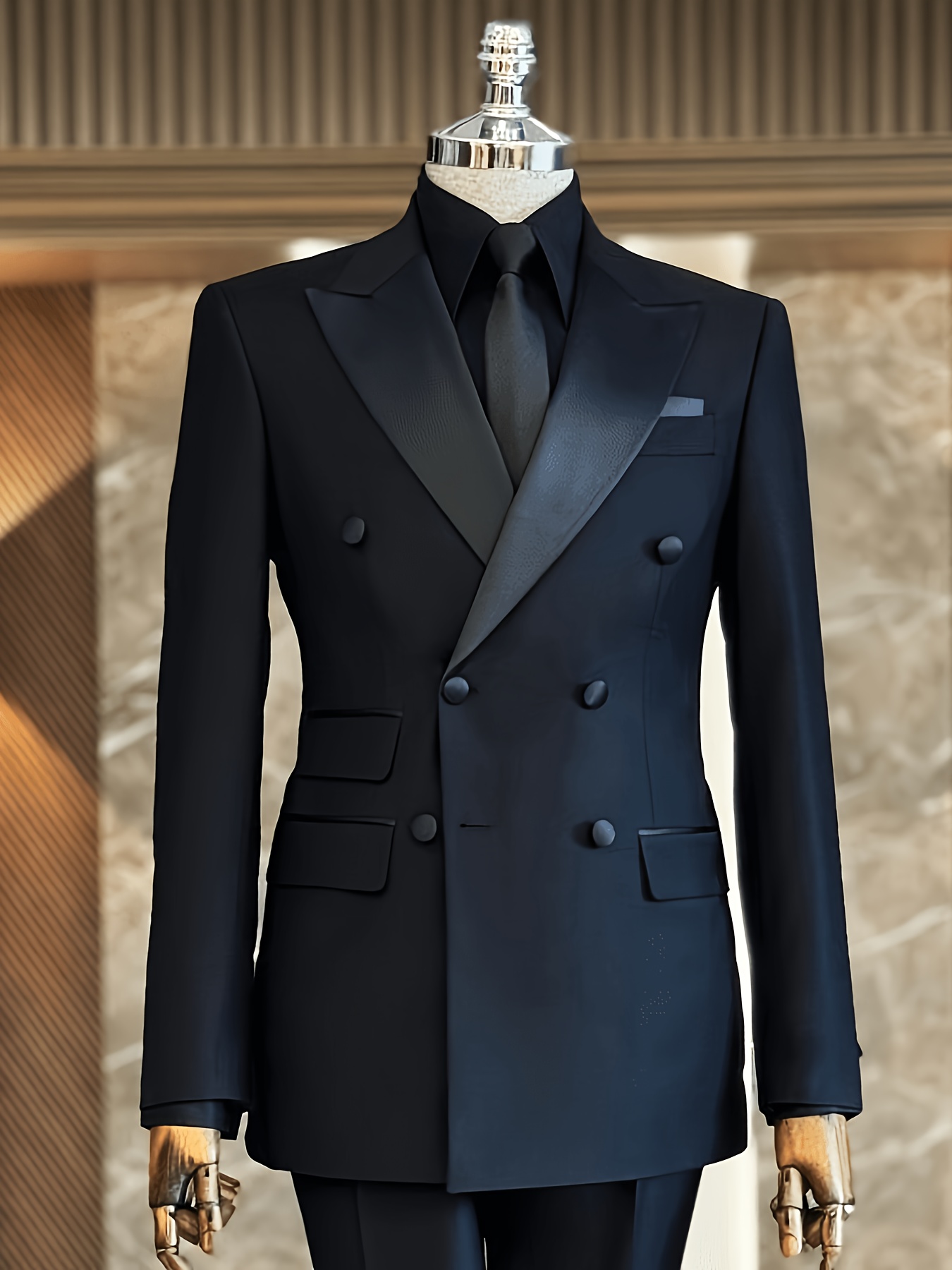 Luxury Double Breasted Tuxedo  - Mens Grooming Kit Luxury 评论和价格