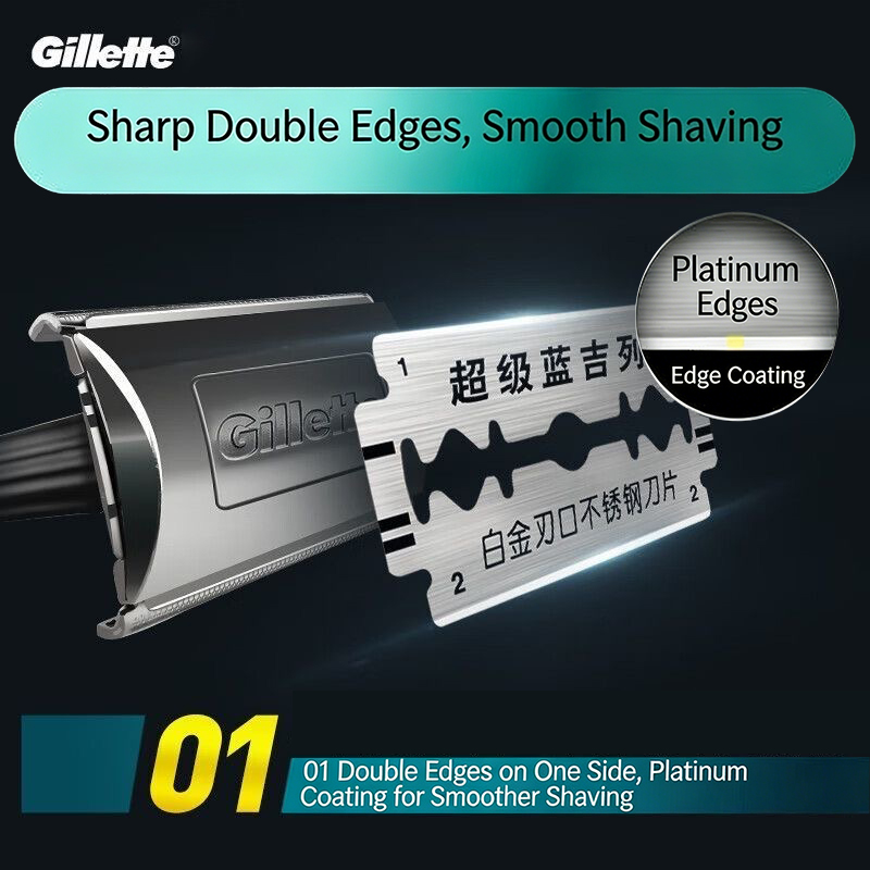 Gillette Razor Super Blue Stra - Straight Razor Safety 评论和价格