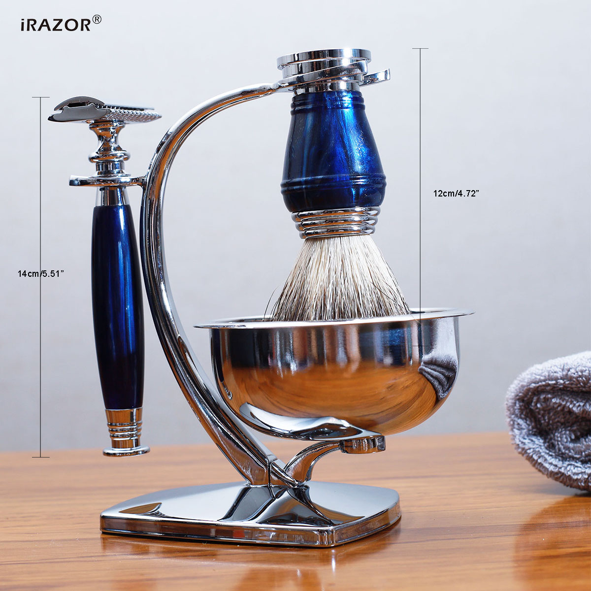 iRAZOR Royal Blue Luxury Men's - Mens Grooming Kit Luxury 评论和价格