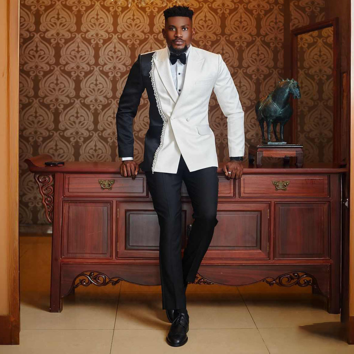 Stunning Style Diamond Beaded  - Men'S Grooming And Style 评论和价格
