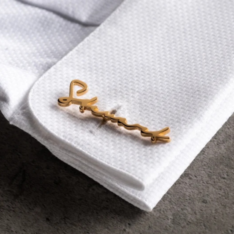 Custom Name Cufflinks 18K Gold - Men'S Grooming & Health Made Simple 评论和价格