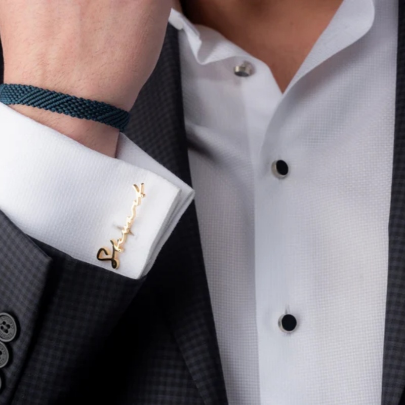 Custom Name Cufflinks 18K Gold - Men'S Grooming & Health Made Simple 评论和价格