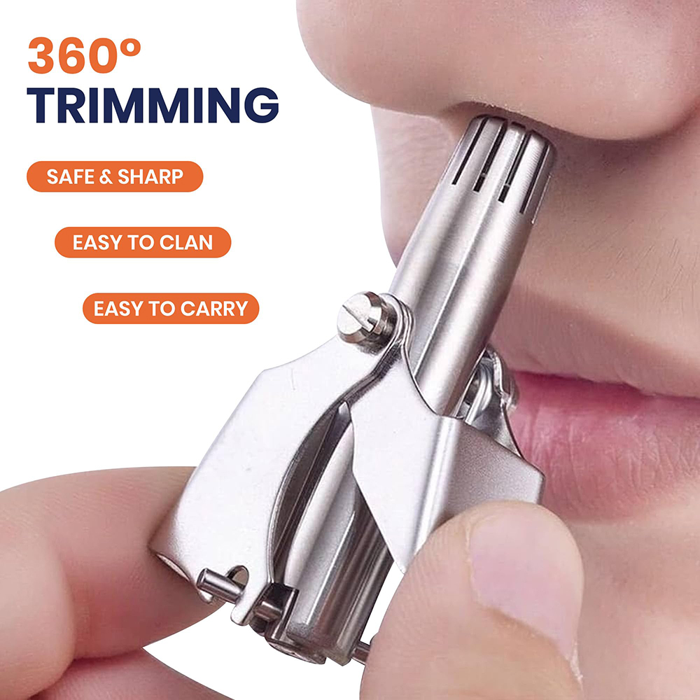 Portable Stainless Steel Manua - Men'S Grooming Nose And Ear 评论和价格
