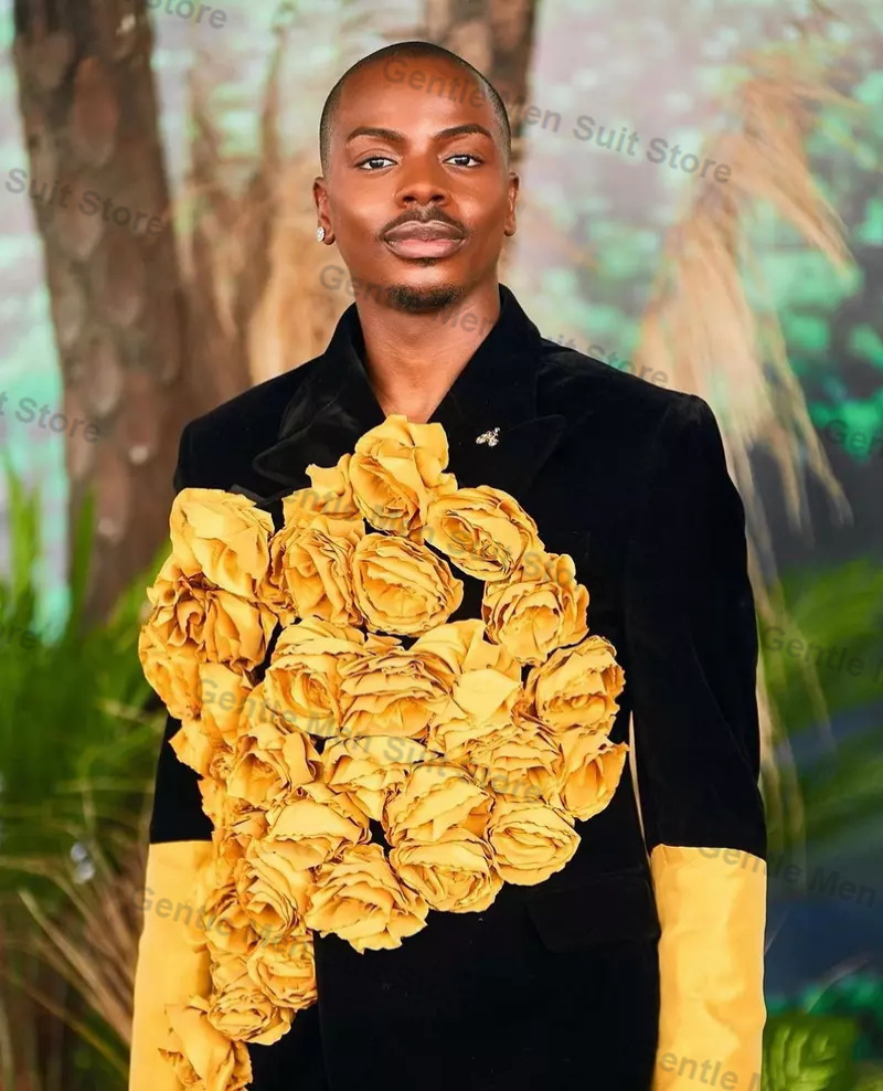 Yellow Black Men Suits Set 2 P - Men'S Grooming & Health Made Simple 评论和价格